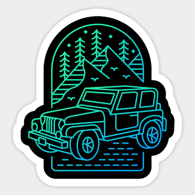 My Jeep My Adventure 2 Sticker by VEKTORKITA
